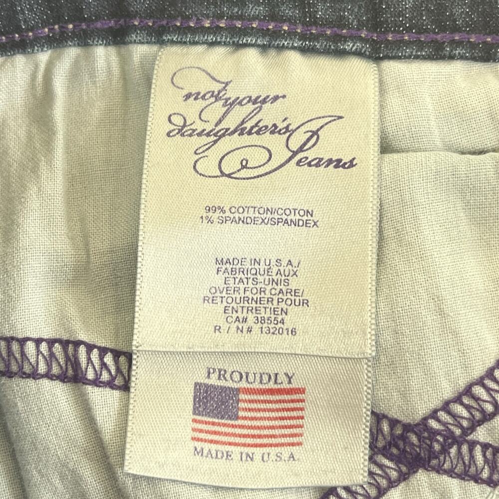 NYDJ Straight Leg Slimming Jeans Women's Size 8 Lift Tuck Technology Dark Blue - Picture 5 of 12